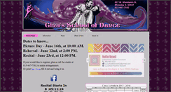 Desktop Screenshot of ginasschoolofdance.com